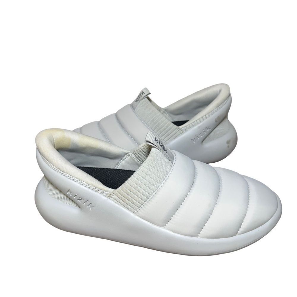 Kizik Men's White Slip-On Loafers size 7 women’s 8.5 - Picture 2 of 5